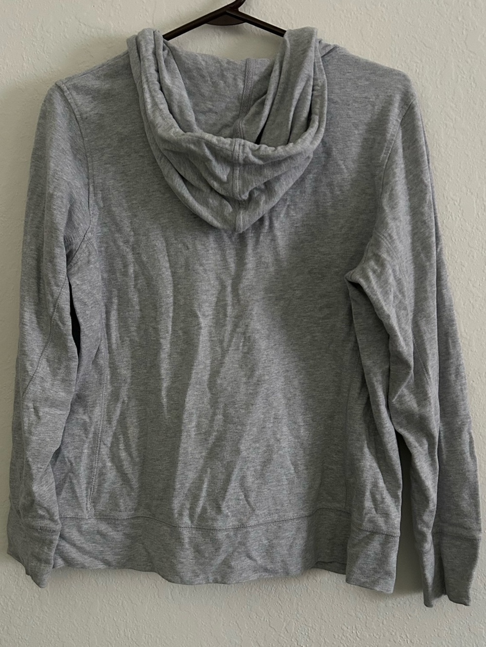 Eddie Bauer Light Gray Women's Crewneck Henley Pullover - Picture 4 of 4